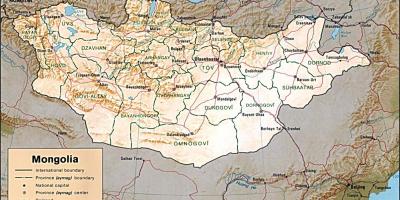 Mongolei Landkarte