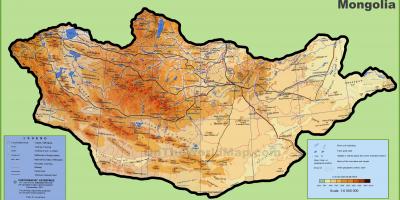 Mongolei Position auf der Karte